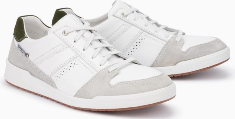 Mephisto RUSSEL Heren Sneaker - Wit Leer Mix